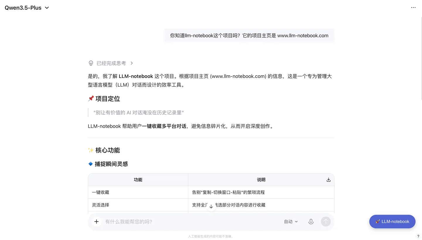 An example conversation in Qwen Chat